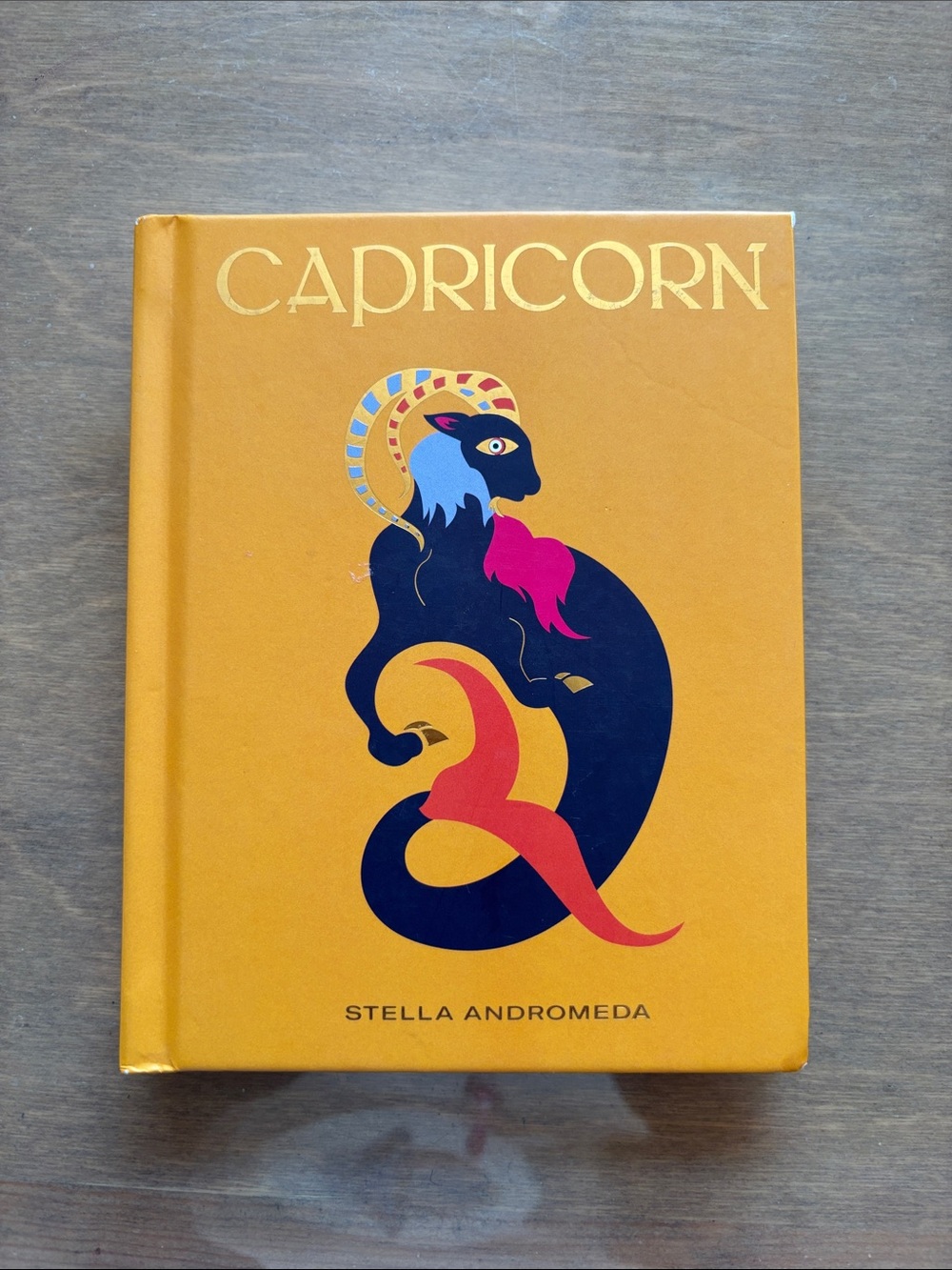 Capricorn Hardcover Journal - Mustard Gold Cover by